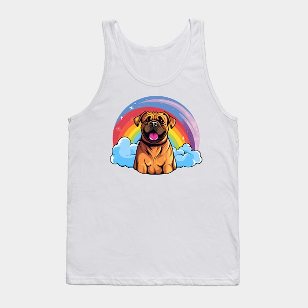 Cute Boerboel Rainbow Cloud Kawaii Dog Happy Puppy Tank Top by Sports Stars ⭐⭐⭐⭐⭐